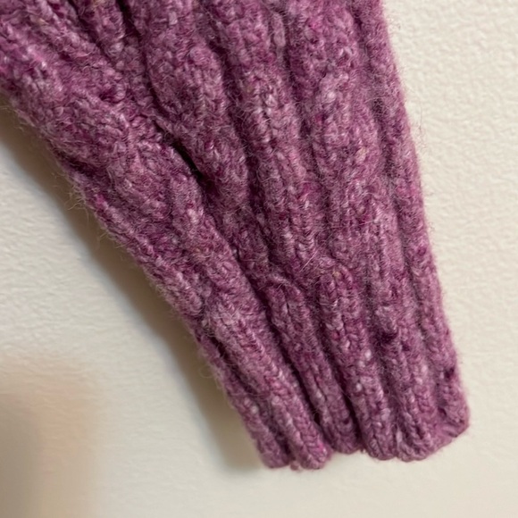 Brooks Brothers sweater top woman’s cable knit crew neck merino wool alpaca - Picture 6 of 10